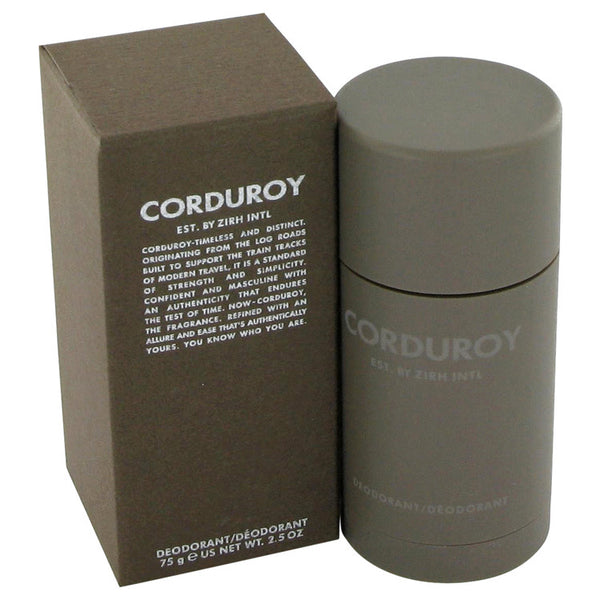 Corduroy by Zirh International Deodorant Stick (Alcohol-Free) 2.5 oz for Men