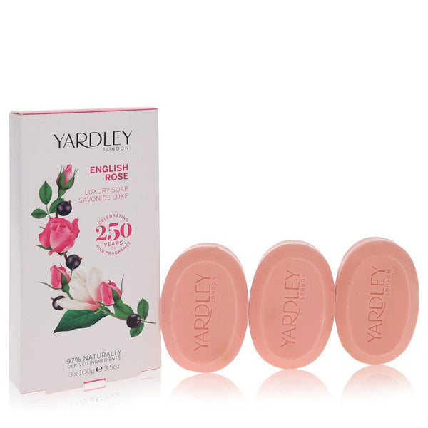 English Rose Yardley by Yardley London 3 x 3.5 oz  Luxury Soap 3.5 oz for Women