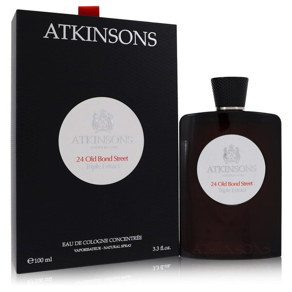 24 Old Bond Street Triple Extract by Atkinsons Eau De Cologne Concentree Spray 3.3 oz for Men