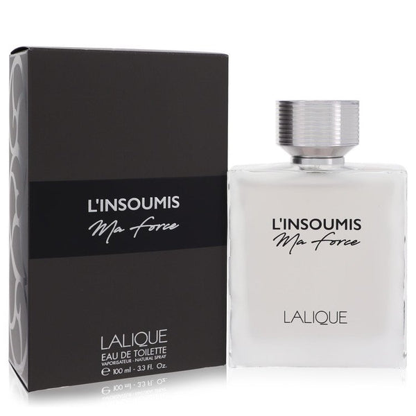 L'Insoumis Ma Force by Lalique Eau De Toilette Spray 3.3 oz for Men