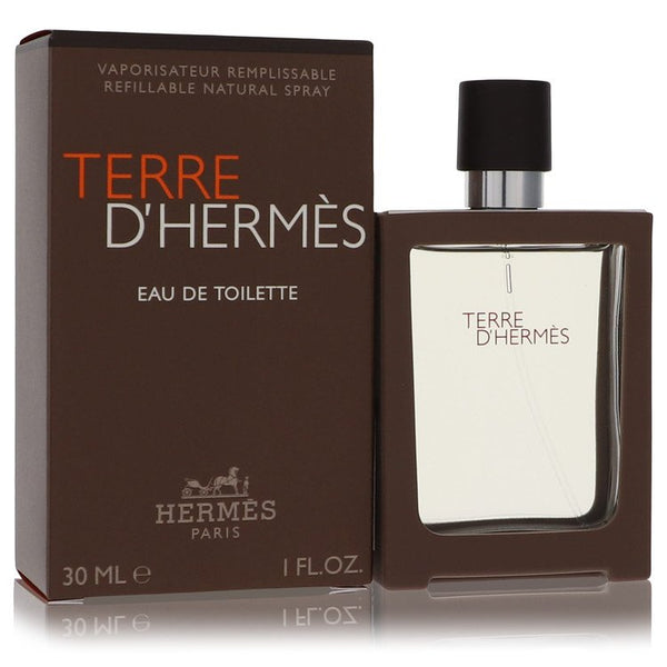 Terre D'Hermes by Hermes Eau De Toilette Spray Spray Refillable 1 oz for Men
