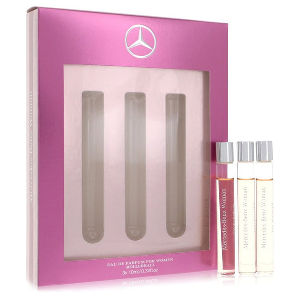 Mercedes Benz by Mercedes Benz Gift Set -- 3 x .34 oz Eau De Parfum Rollerballs for Women